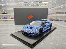 1:18 Spark 2018 Lamborghini Huracan GT3 EVO Blue Camouflage No. 100 Racing Model