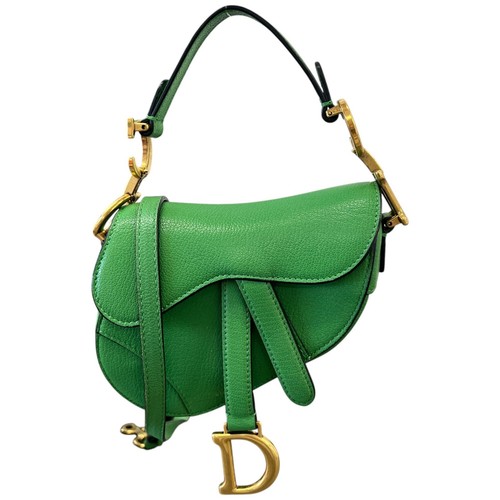 Dior Women's Micro Saddle Bag Green