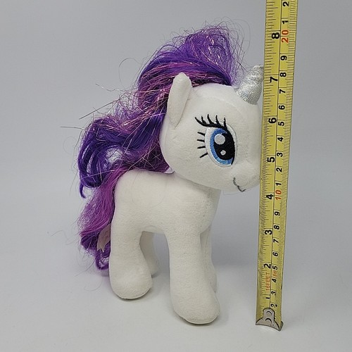 My Little Pony Sparkle Plush Unicorn White Purple Stuffed Toy MLP Ty 7" - Picture 13 of 13