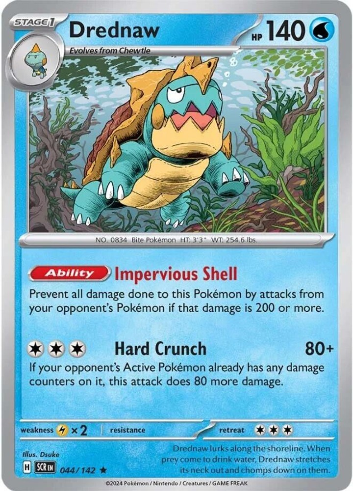 Drednaw Holofoil Stellar Crown - 044/142 Rare NM