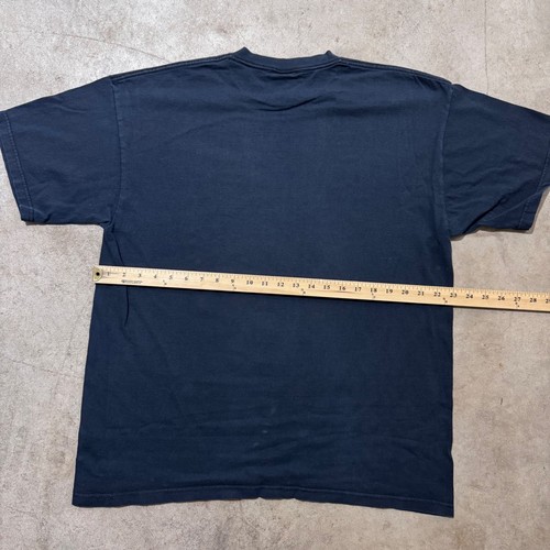 RARE Vintage 90s Fila Made in USA Logo Tee Retro Throwback Black Size Large - Picture 5 of 8