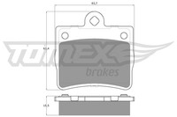 Bremsbelagsatz Scheibenbremse Tomex Brakes TX 12-77 FüR Mercedes Klasse W202 180