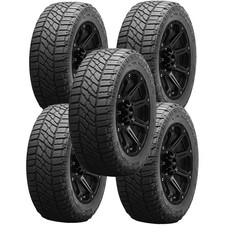 (QTY 5) LT265/70R17 Milestar Patagonia X/T 121Q LRE Black Wall Tires