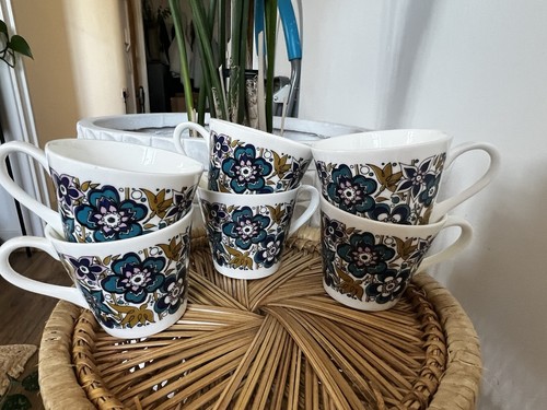 Vintage coffee Cup Royal Tuscan Nocturne Espresso Cup Bone China Vintage coffee - Picture 10 of 10