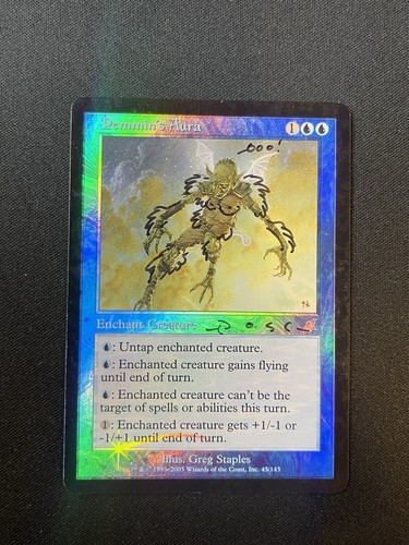 MTG Scourge Pemmin’s Aura Foil RK Post Alter (#4) - Picture 3 of 7