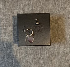 BTS Official D Day Album Merch Silver Earrings Yoongi Suga Agust D Photocard