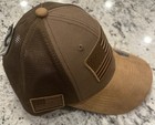 Runs Deep Tactical American Flag Snapback Mesh Cap - RDUSA02 - BROWN - NEW — photo 3