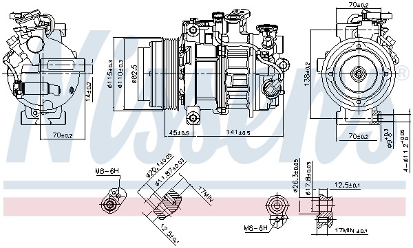 Nissens Kompressor, Klimaanlage 890717 Für Mercedes - Bild 3