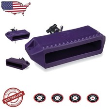 Heavy-Duty Purple Guiro Jam Block - LP Jenigor Plastic, Wood Block Sound, Mount