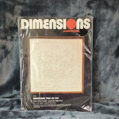 Dimensions Candlewicking Kit - American Tree of Life Embroidery Kit 1983