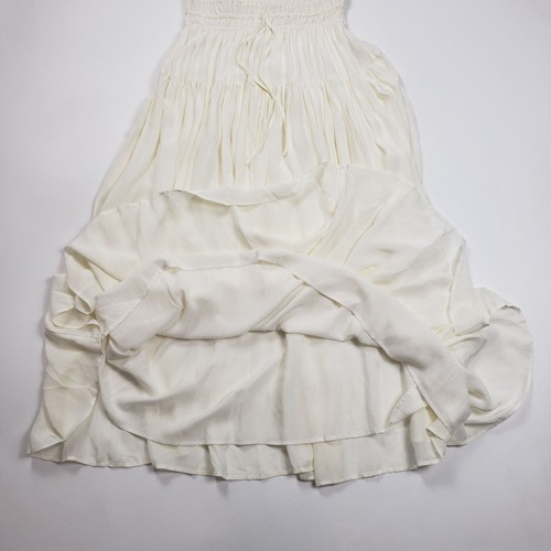 J.Crew Elena Puff-Sleeve Dress In Crepe De Chine Women XS Ivory Ethereal Wedding - Picture 20 of 21