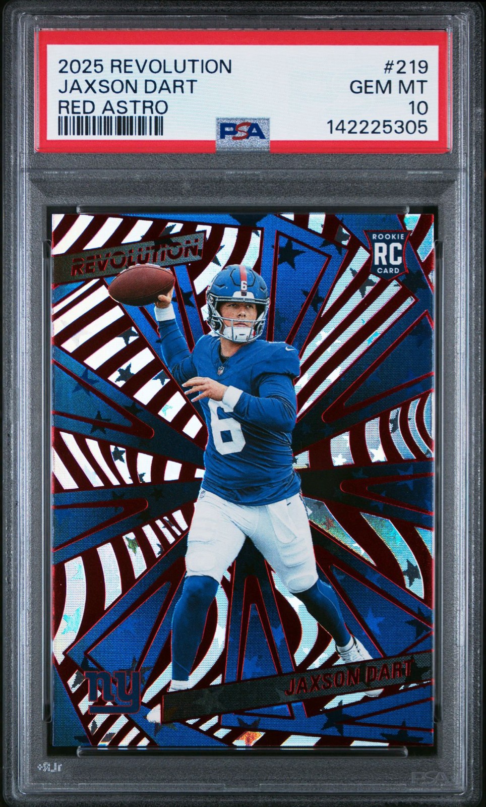 Jaxson Dart Panini Revolution #219 Red Astro