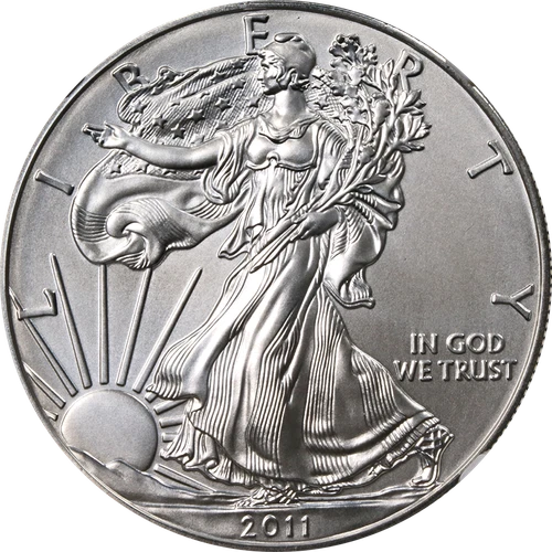 2011-W Silver American Eagle $1 NGC MS70 Burnished - STOCK