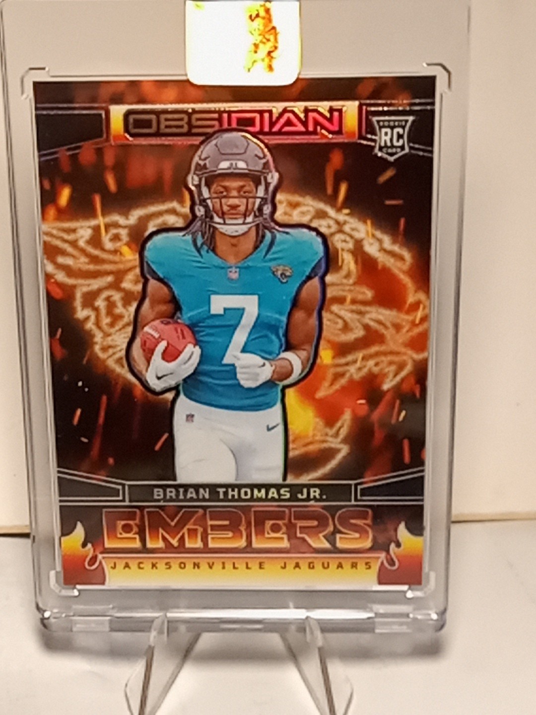 2024 Obsidian Brian Thomas Jr Embers #8 SSP Jacksonville Jaguars CLEAN 💎