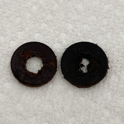 #ad Vintage Pair Of Leather Washers Lee Enfield For Butt Stock Bolt $21.24