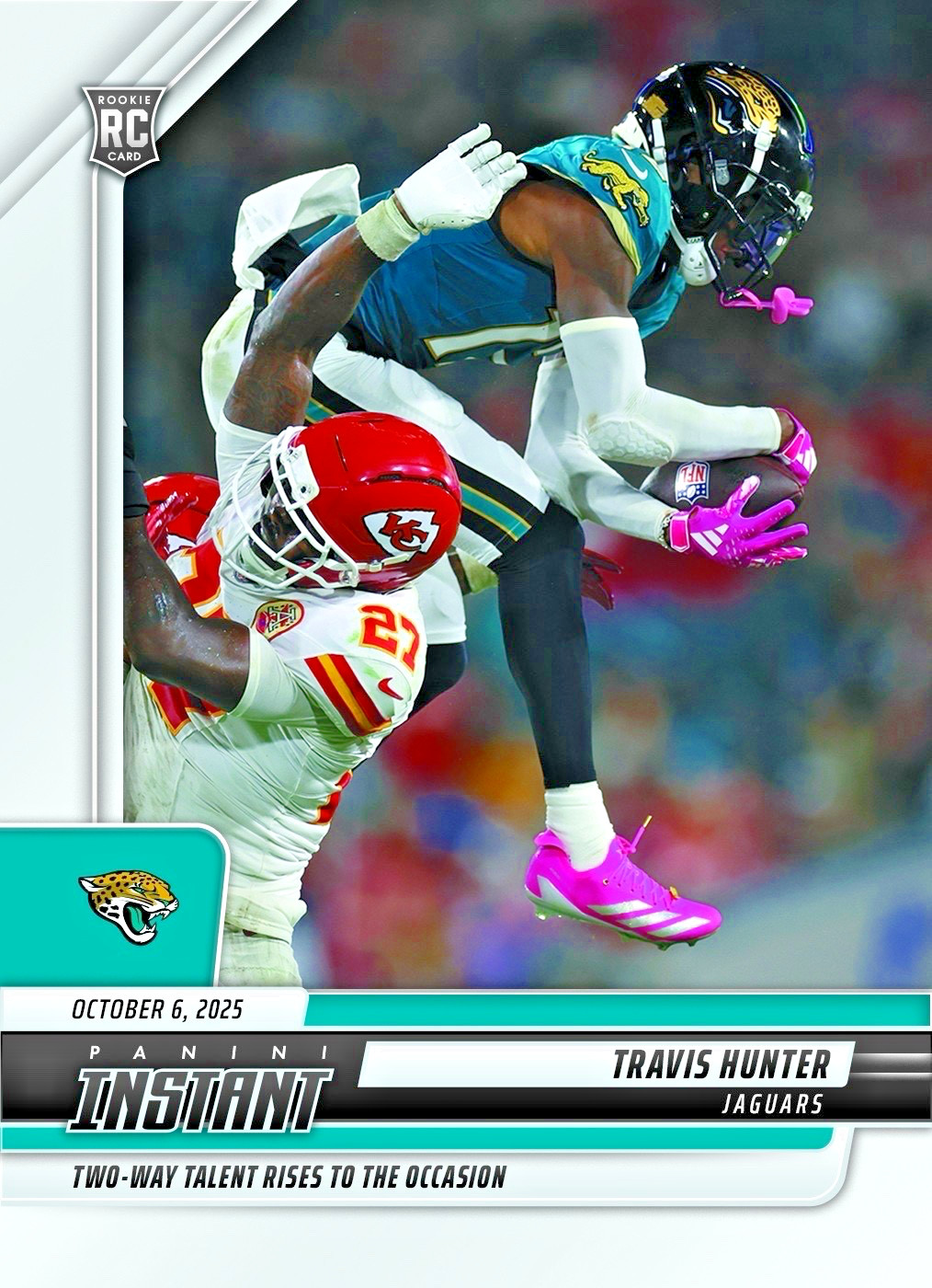 2025 Panini Instant Travis Hunter RC 'Two-Way' #136 /497 Jacksonville Jaguars!