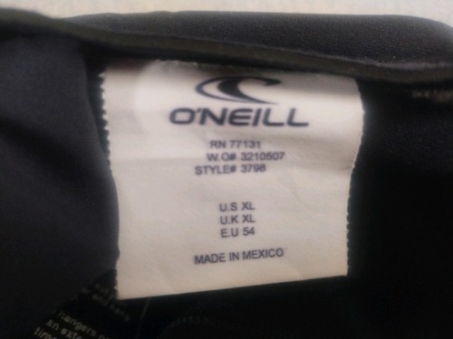 Traje húmedo Oneill cuerpo completo para hombre talla XL negro reactor 3.2 Flexzone sin costuras - Imagen 4 de 24