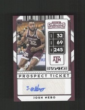 2020 Panini Contenders Draft Picks #116 Josh Nebo AUTO