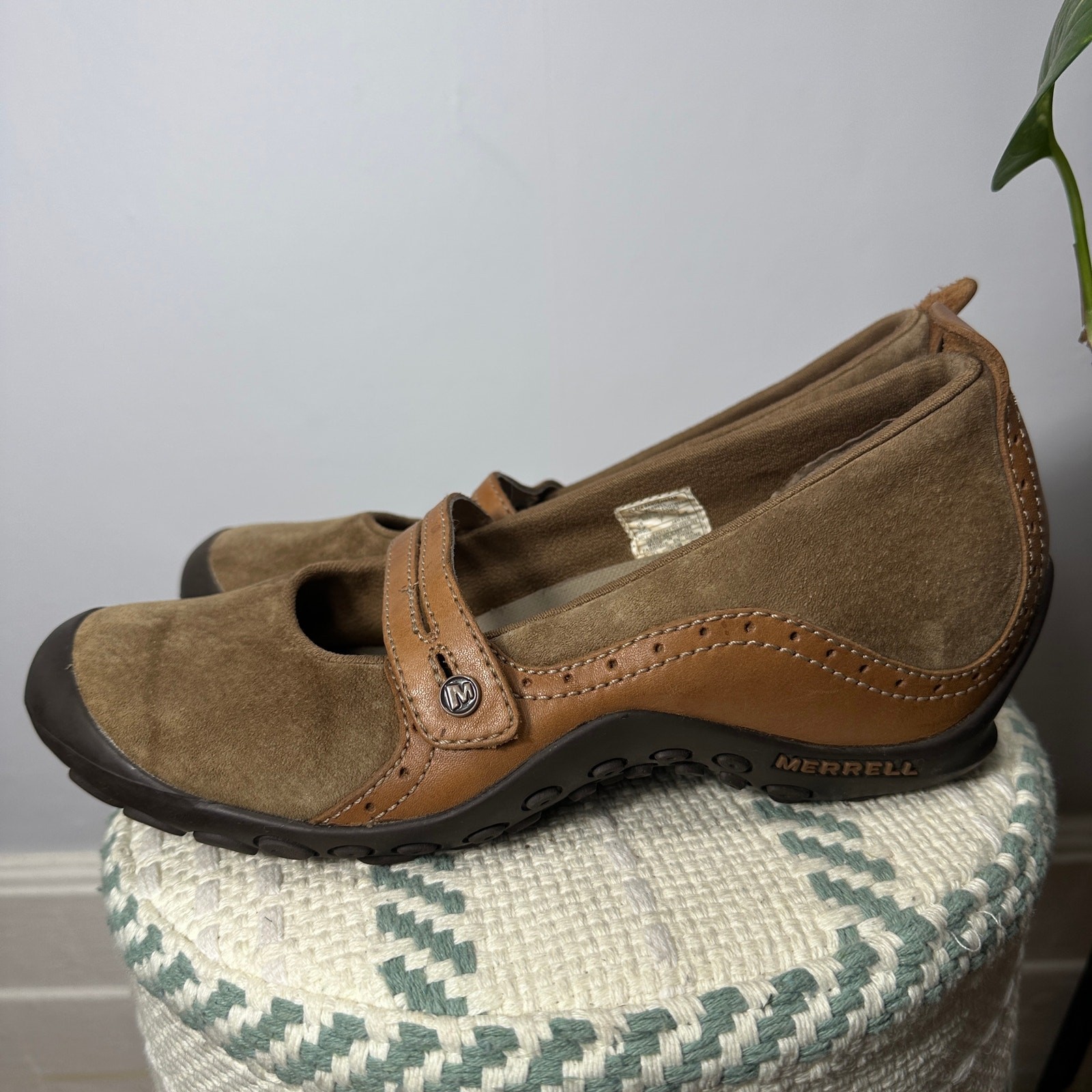 Scarpe Merrell Plaza Bandeau marrone Mary Jane pelle scamosciata US 9 5 EU 40 5 comode