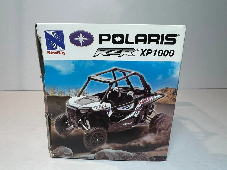 Polaris RZR XP1000 White New Ray Toys 1:18 Scale ATV SEALED - Image 3 of 3