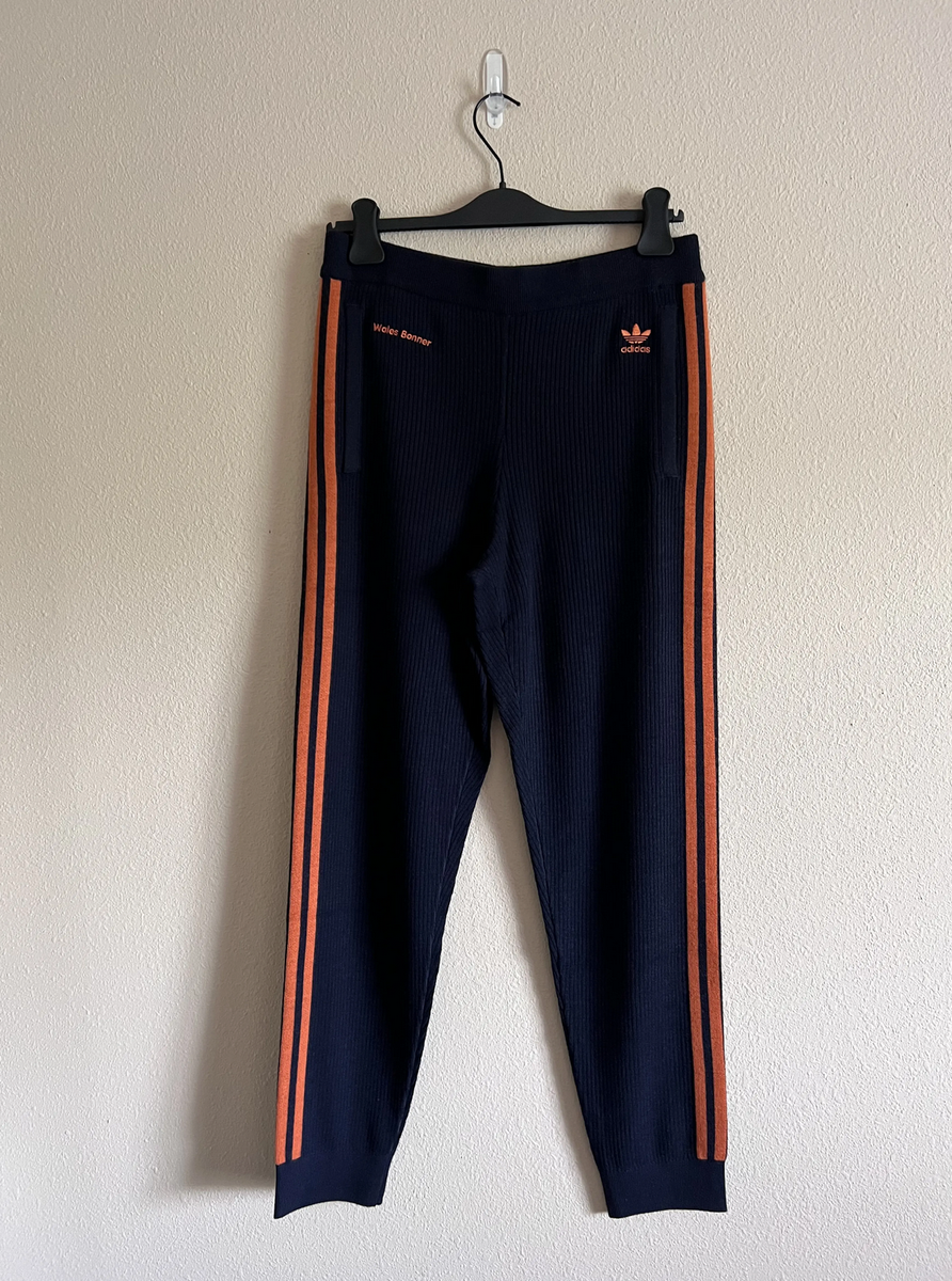 Wales Bonner x Adidas Knit Track Pants - Size Small - Legend Ink