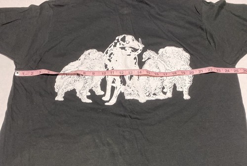 Vintage Screen Stars 90s Size XXXL Black Heads and Tails Dog Art Shirt Tee Dees - Picture 10 of 11