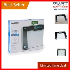 Smart Talking Scale - 550 lb Capacity with Foot Tap Activation  Clear Display