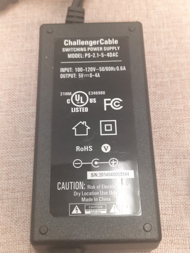 Challenger Cable Switching Power Supply MODEL: PS-2.1-5-4DAC Pre-Owned - Picture 4 of 4