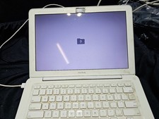 VINTAGE 2009 MacBook White Polycarbonate Parts Only Powers On Core 2 Duo