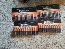  96 LOT 4x24 packs Duracell powerboost coppertop Batteries 48 AA  48 AAA