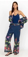 Johnny Was Women s Butterfly Printed Cotton Elastic Panya Pant NWT Sz L 179