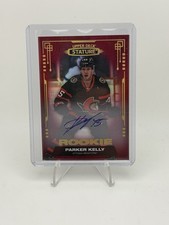 2021-22 Upper Deck Stature Rookies Parker Kelly #191 Red Autographs /35 (AU, RC)