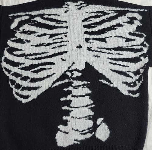 Aelfric Eden Damen Pullover Schwarz Strick Fuzzy Bone Design Größe M - Bild 4 von 22