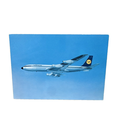 Postkarte Ansichtskarte AK Flugzeug Lufthansa Airline Issue Boeing 707 Intercont