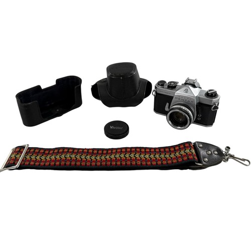 Asahi Pentax Spotmatic With Lenses Accessories Carrying Case Not Tested Clean  - Picture 10 of 24