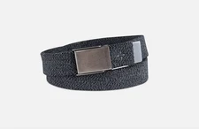 Sun + Stone Stretch Webbing Belt Black Sz L New $40 comfortable fit   11SS030002