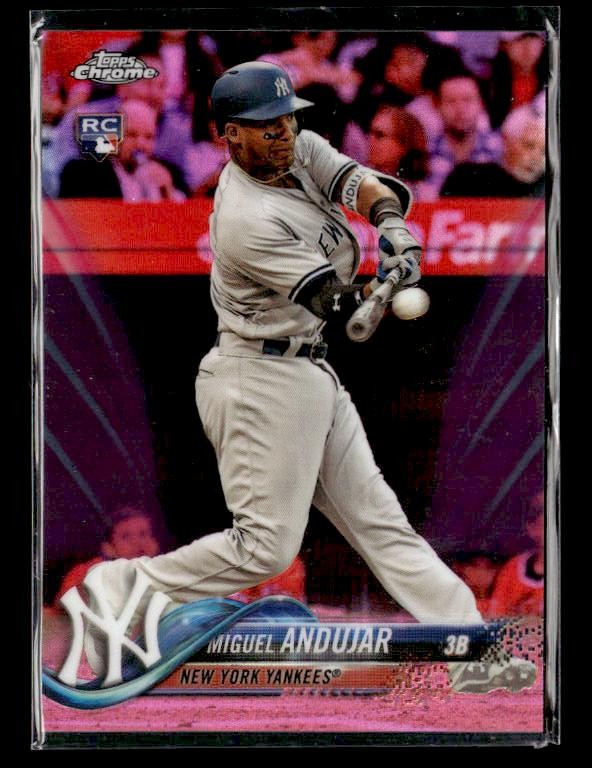 2018 Topps Chrome Update #HMT20 Miguel Andujar Rookie Pink Refractor Yankees