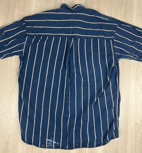 VTG Chaps Ralph Lauren Button Down Long Sleeve Plaid Shirt Grunge Large Y2K - Imagen 5 de 11