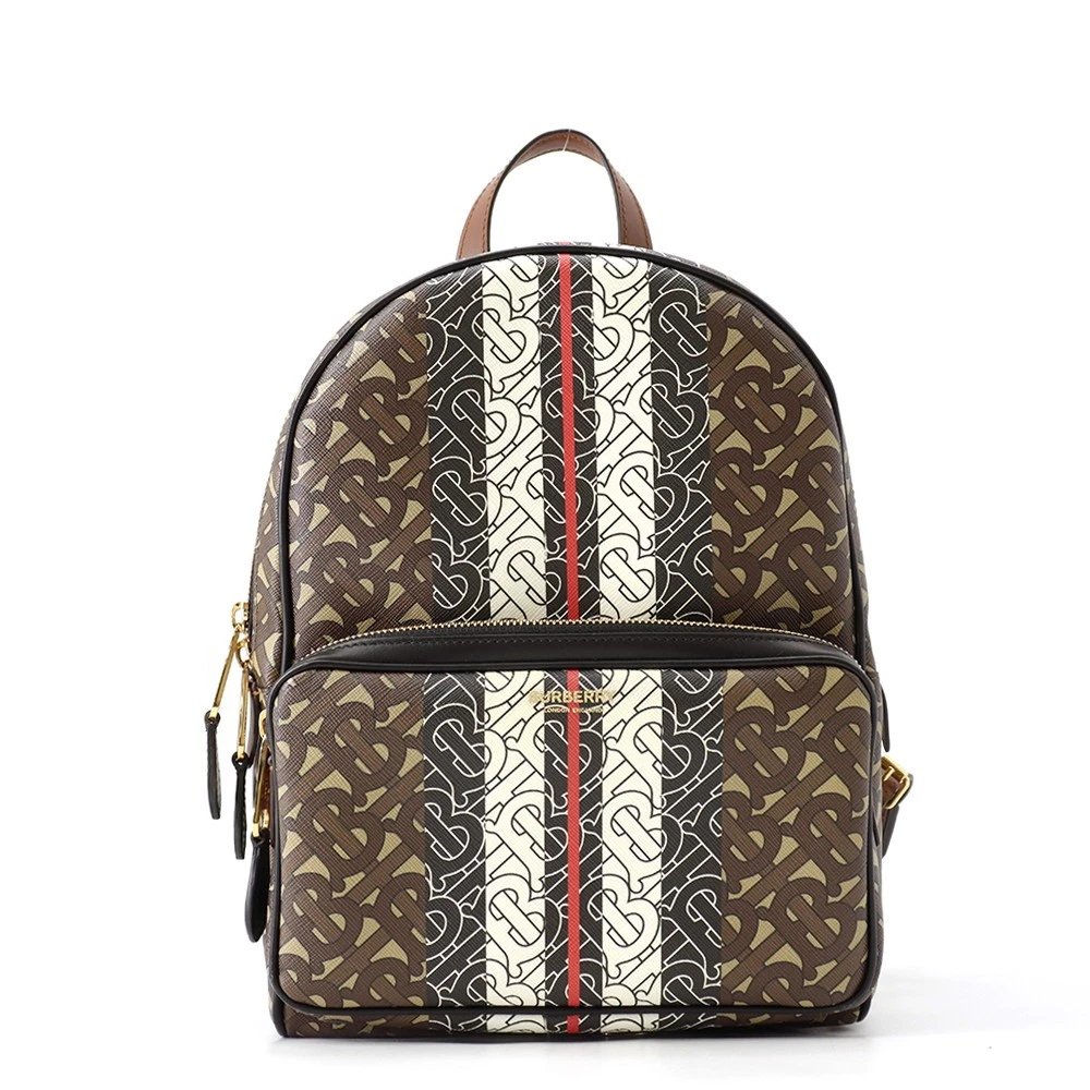 Burberry — BURBERRY TBMonogram Backpack PVC/Leather Brown/Multicolor 8019346