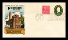 DR JIM STAMPS US COVER BENJAMIN FRANKLIN STAMPED ENVELOPE FDC FLUEGEL CACHET