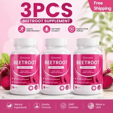 3X Rosabella Organic Beet Root 60 Capsules Na...