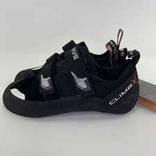 CLIMB X Rave Phantom Indoor Outdoor Rock Climbing Shoe, Black- US Men’s 6/ EU 38