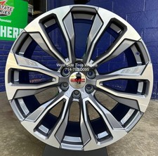 24 New Fr203 Gunmetal Wheels 28540r24 Tires Tpms Yukon Sierra Tahoe Silverado