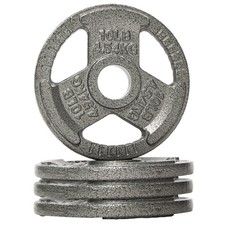 Fitvids 10 lb Cast Iron Grip Weight Plate, Olympic Plate for Strength Training