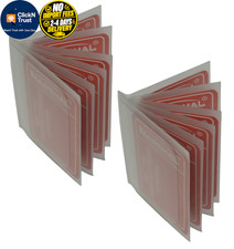SET of 2-6 Page Plastic Wallet Insert for Bifold Billfold or Regular, Neutral