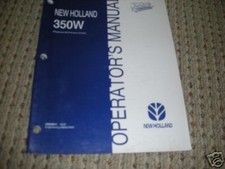Ford New Holland Tractor 350W Hay Head Operator Manual