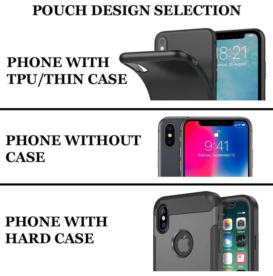 For Apple IPhone 11 Pro Max 2019 Vertical Nylon Pouch Case Cover Army Camouflage - Image 2 of 4