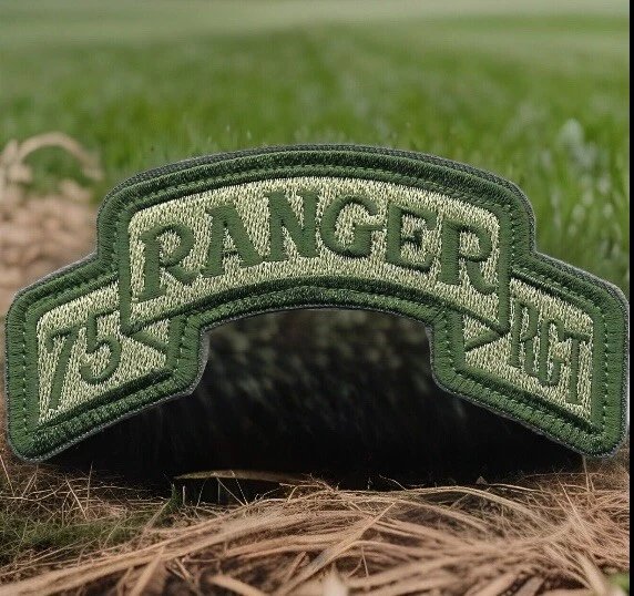 75th Ranger Regiment Patch Oversized Green Olive For VELCRO® BRAND Loop Fastener - Image 2 of 3