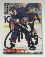 ZIGMUND PALFFY SIGNED UPPER DECK NEW YORK ISLANDERS CARD AUTOGRAPH AUTO!!!