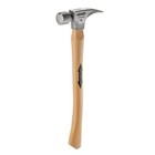 Stiletto Hammer w/ 18" Curved Hickory Handle Magnetic Nail Smooth Face Titanium